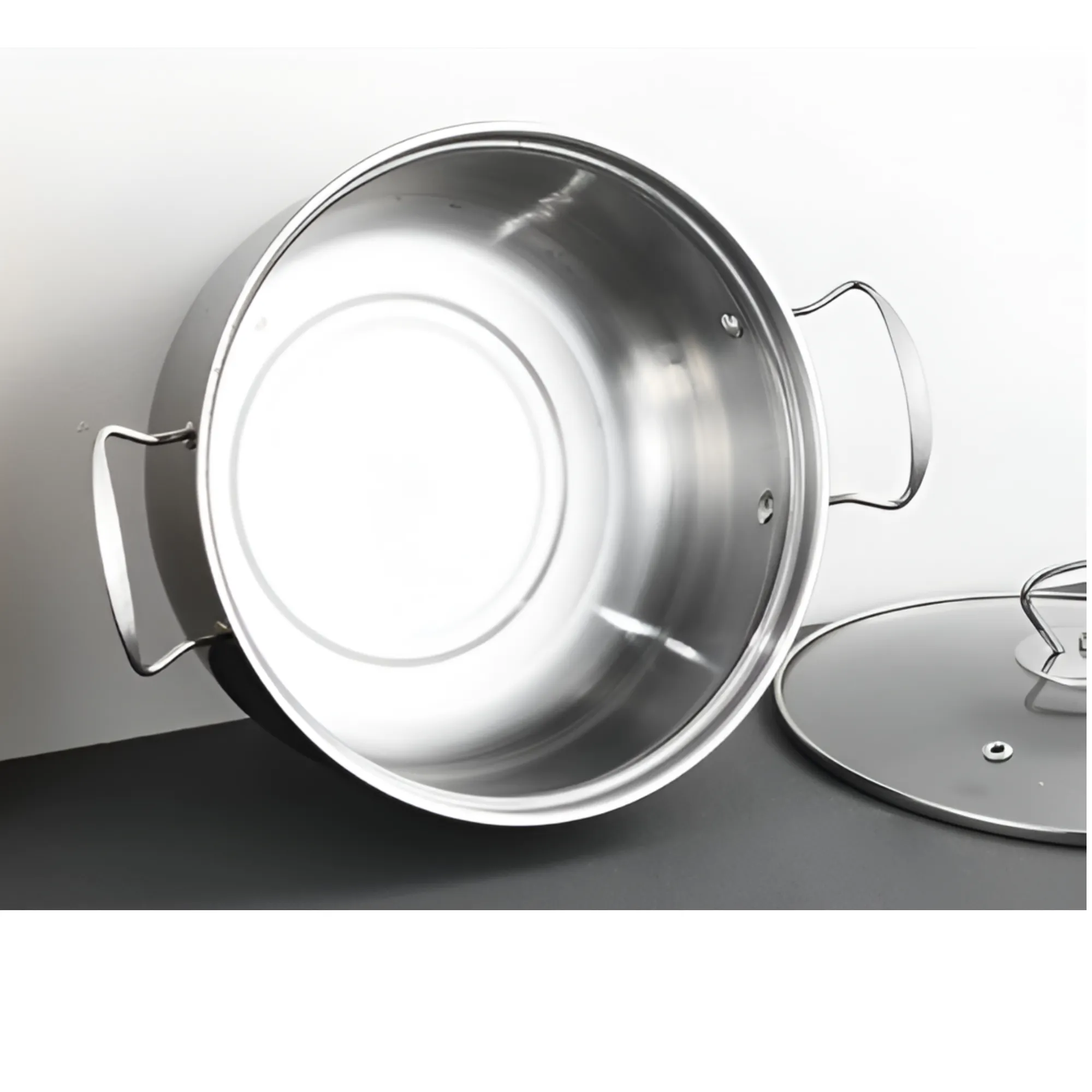10Piece Stainless Steel Pot Set With Glass Lids Id-140