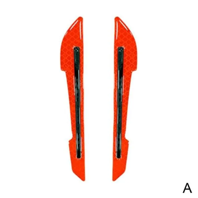 1Pair Car Rearview Mirror Reflective Safety Warning Reflective Sticker
