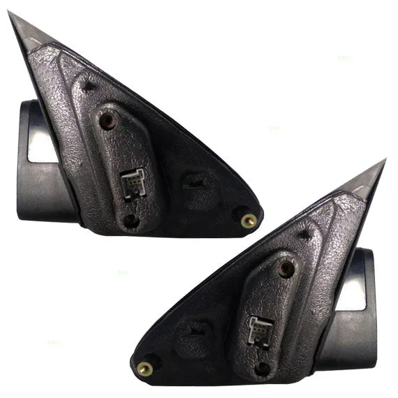 2008-2011 Ford Focus Power Mirror Without Heat Textured Black Base With Paint To Match Black Cover Set LH RH