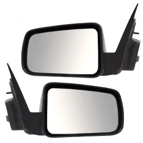 2008-2011 Ford Focus Power Mirror Without Heat Textured Black Base With Paint To Match Black Cover Set LH RH