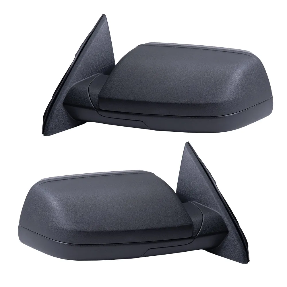 2009-2012 Ford Flex Power Mirror Textured Black Without Heat-Puddle Light Set LH RH