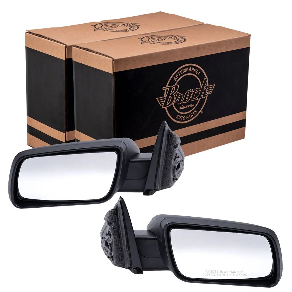 2009-2012 Ford Flex Power Mirror Textured Black Without Heat-Puddle Light Set LH RH