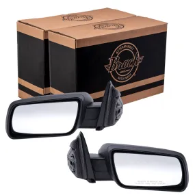 2009-2012 Ford Flex Power Mirror Textured Black Without Heat-Puddle Light Set LH RH