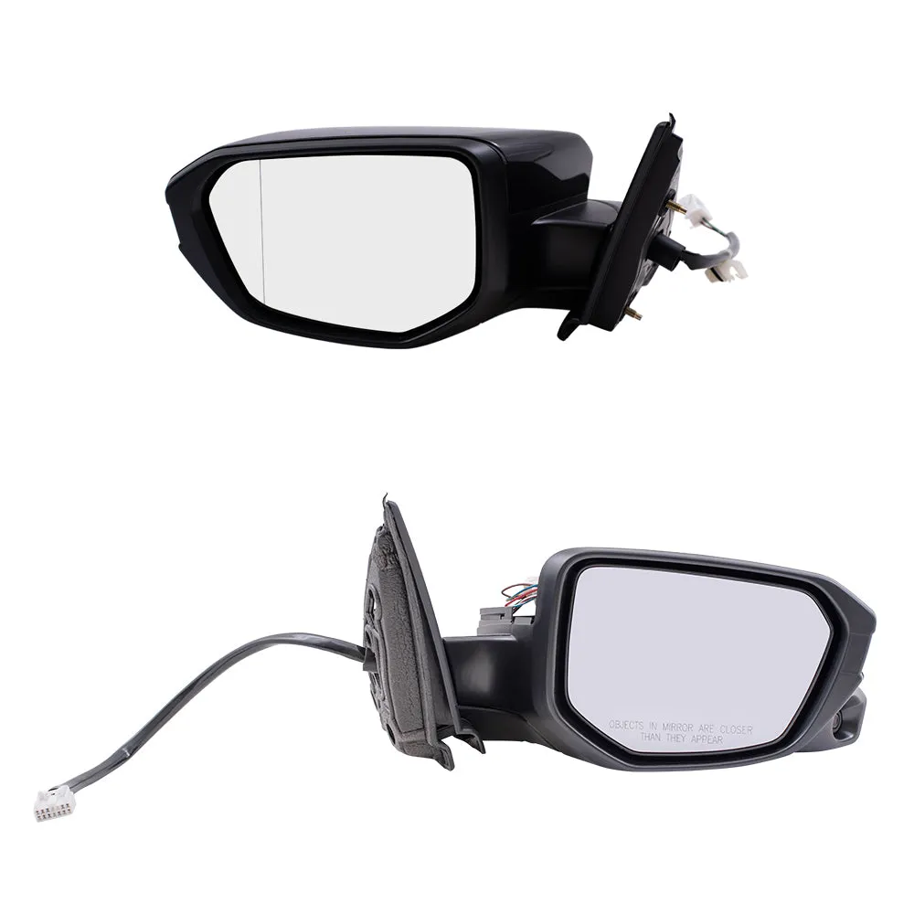 2016 Honda Civic Sedan North America Built Power Mirror Paint To Match Black With Heat-RH Side View Camera Without Signal Set LH RH