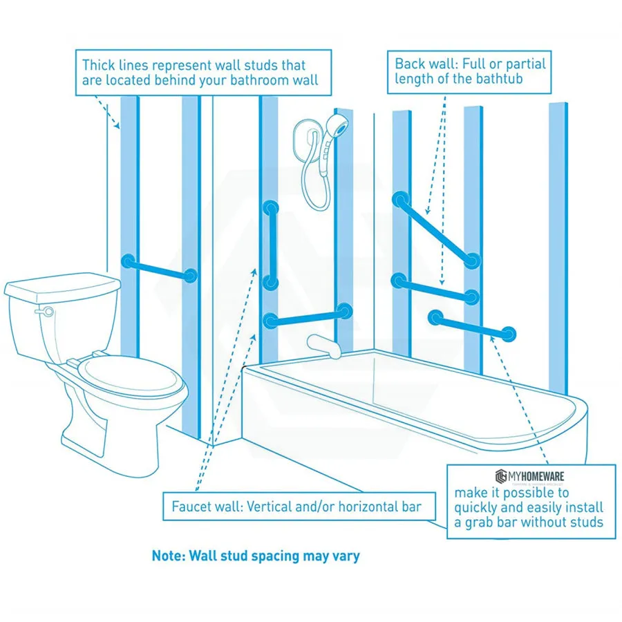 300-1500mm Satin Stainless Steel Straight Bar for Handicap or Disabled toilet and bathtub