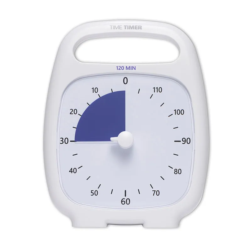 #39163 TIME TIMER PLUS 120 MINUTE WHITE