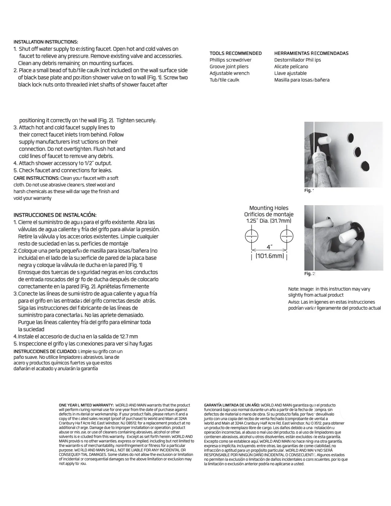4" Shower Faucet