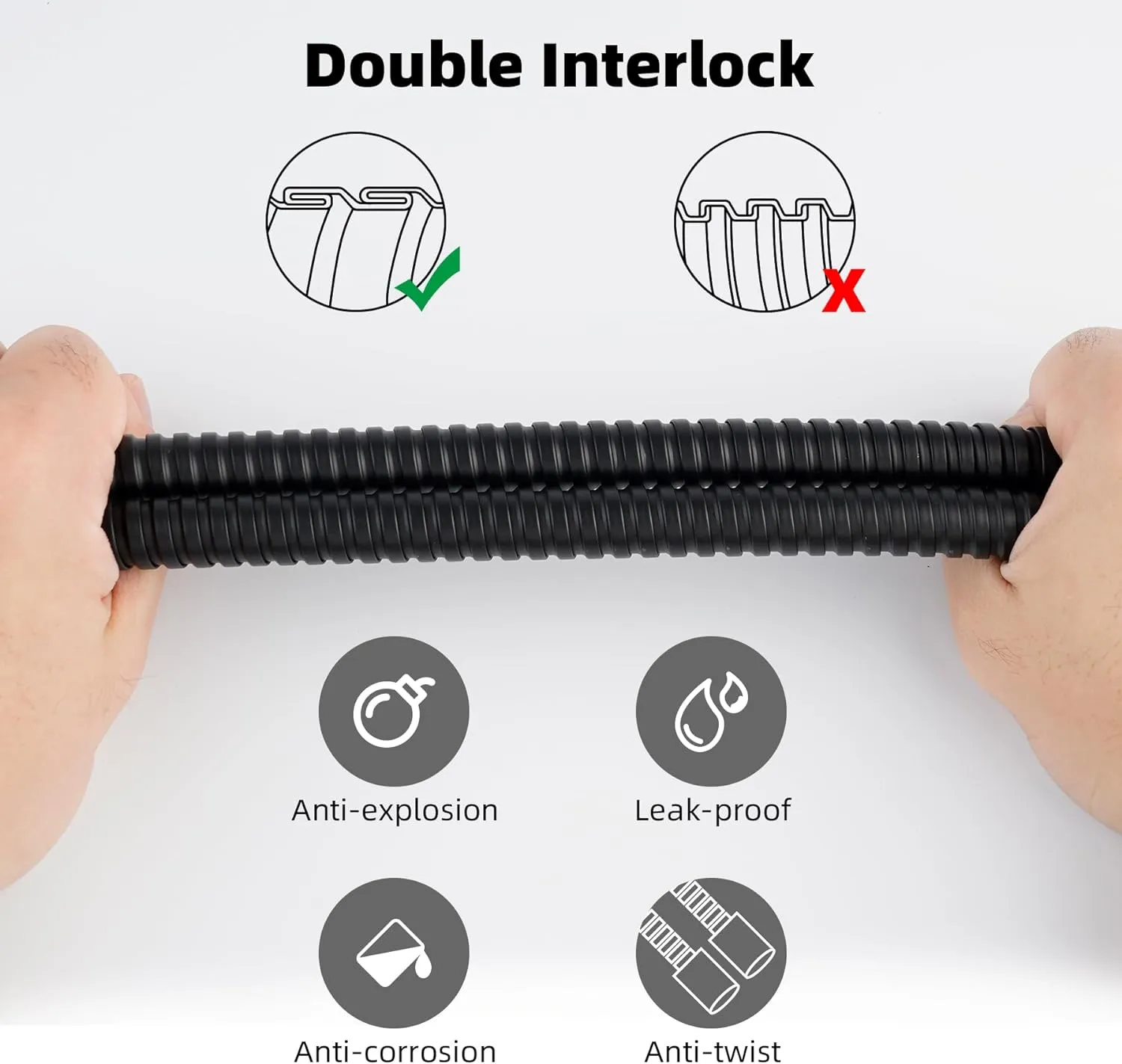 59" Shower Hose for Handheld Shower Head Matte Black
