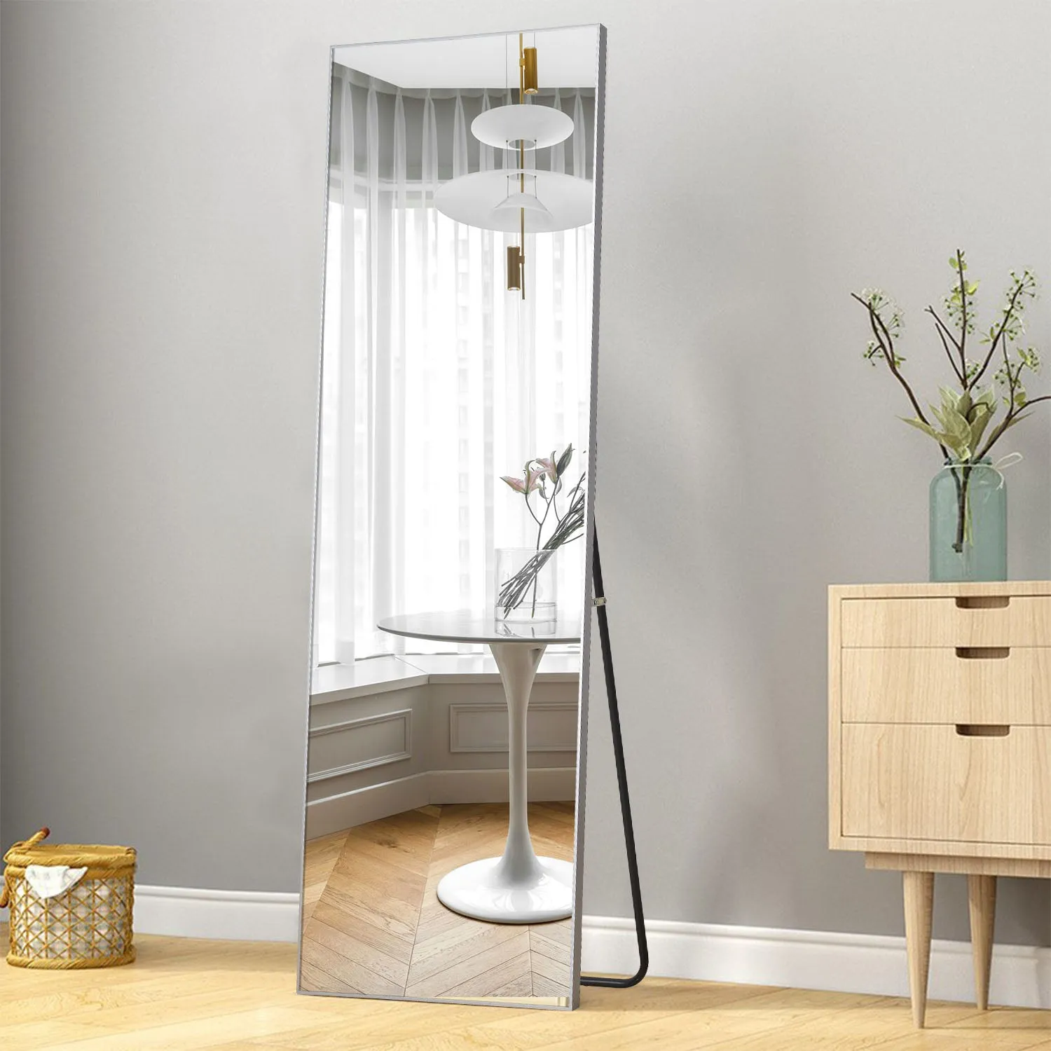 59" x 20" Framed Full-Length Mirror