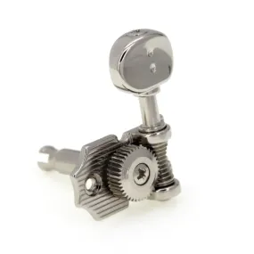 6-In-Line Retro Fender Style Ratio Lefty Machine Heads (PRN-4624-LN0, Nickel Finish)