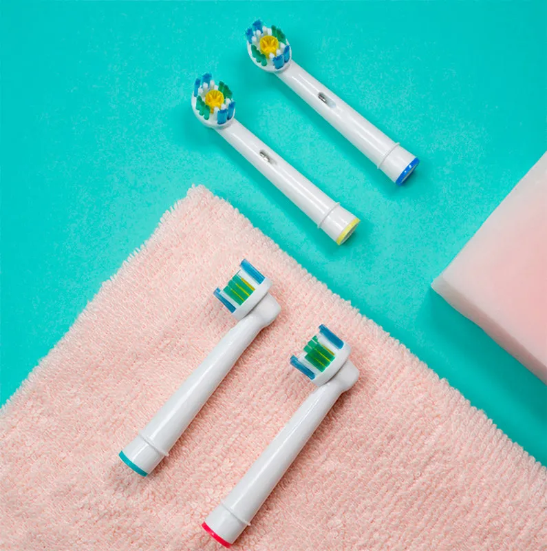 8pcs Clean Brush Heads for Oral B-Polish
