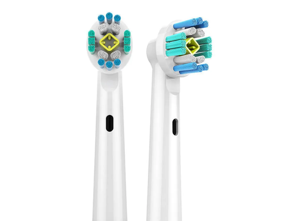 8pcs Clean Brush Heads for Oral B-Whiten & Crossaction Mix