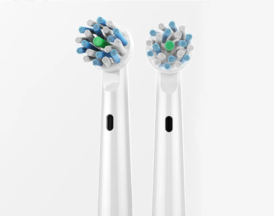 8pcs Clean Brush Heads for Oral B-Whiten & Crossaction Mix