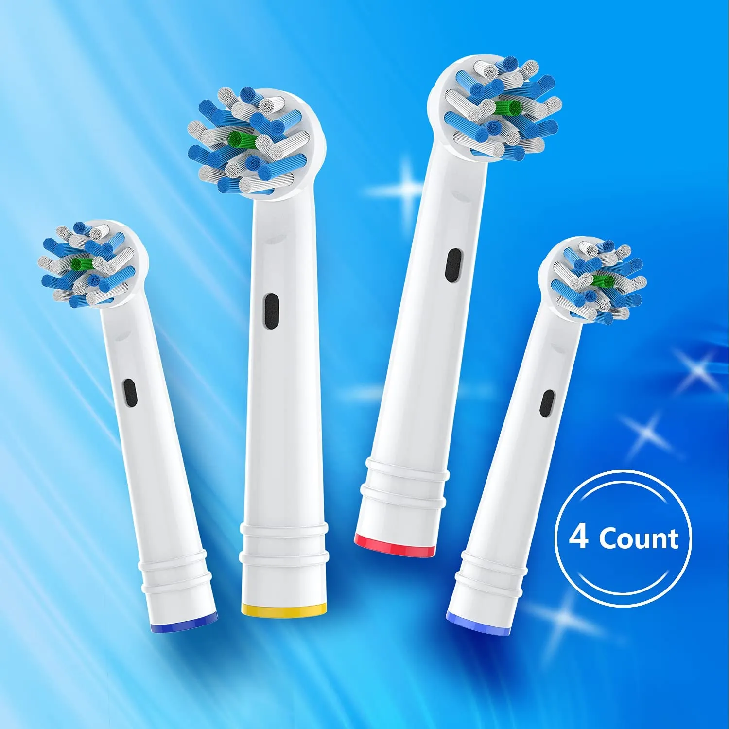 8pcs CrossAction Clean Brush Heads for Oral B