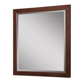 Adrianna 32 x 30 in. Wall Mirror in Dark Walnut 9714-DWN