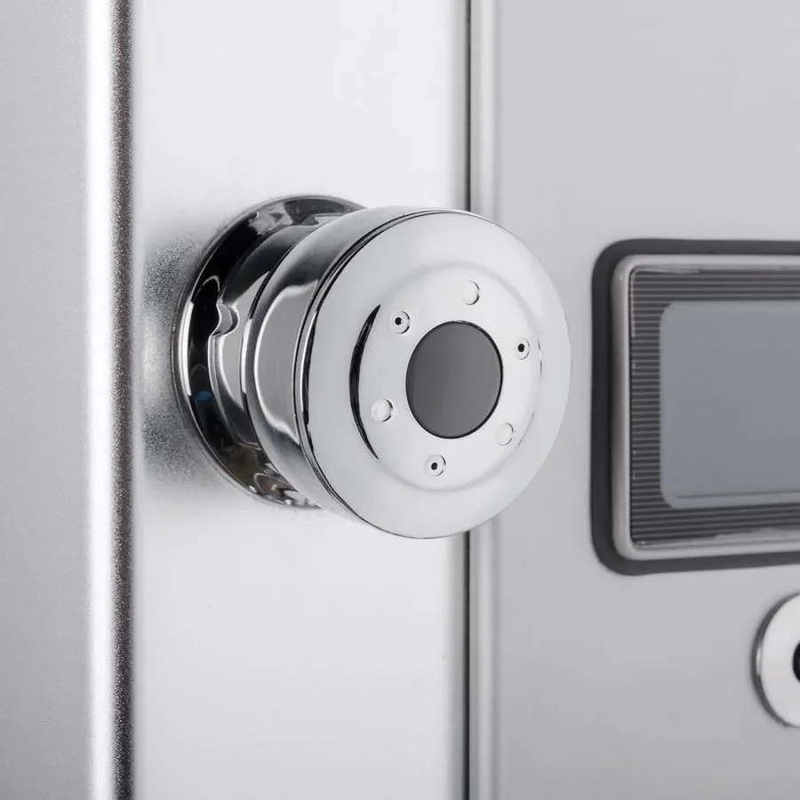 AKDY 51-in Chrome Silver 8-Spray Shower Panel System (Valve Included)