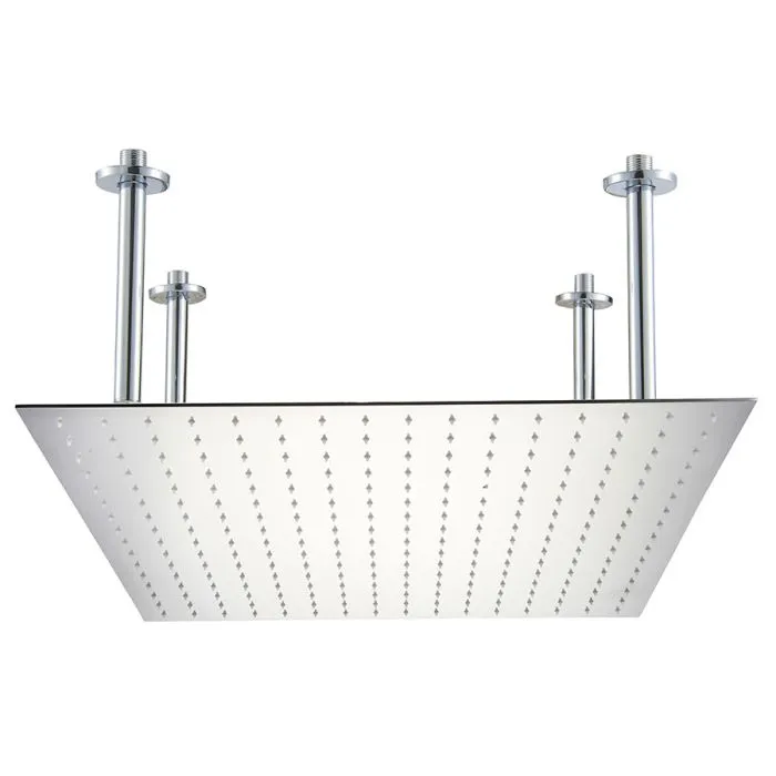 ALFI brand RAIN24S 24" Square Ultra Thin Rain Shower Head Stainless Steel
