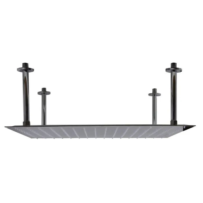 ALFI brand RAIN24S 24" Square Ultra Thin Rain Shower Head Stainless Steel