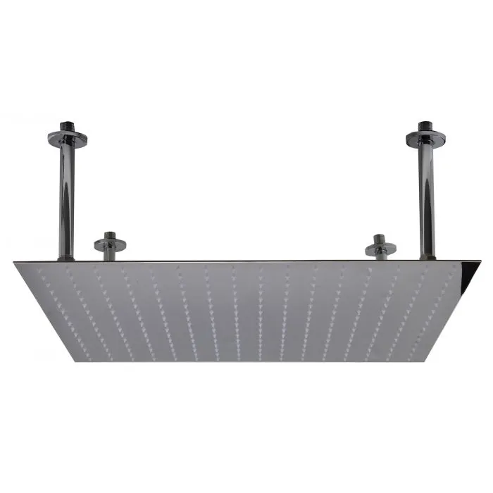 ALFI brand RAIN24S 24" Square Ultra Thin Rain Shower Head Stainless Steel
