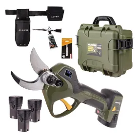 Alpen Wildhorn 32 Electric Pruning Shear Kit with 3 Batteries and Powerpack