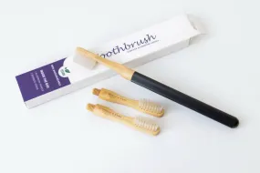Aluminium Handle Bamboo Toothbrush: (Forever handle Starter Pack)