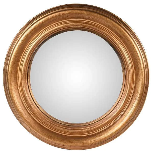 Antique Gold Convex Mirror - Two Sizes