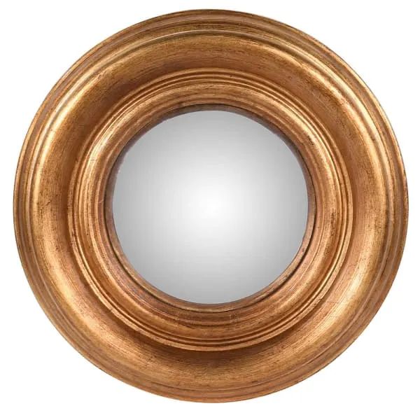 Antique Gold Convex Mirror - Two Sizes