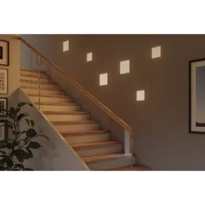 Areo VariFit Square LED Recessed Panel 175x175mm Neutral White Dimmable - White