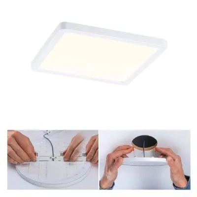 Areo VariFit Square LED Recessed Panel 175x175mm Warm White - White