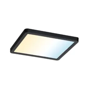 Areo VariFit Square LED Recessed Panel Smart Home Zigbee 175x175mm Tunable White - Black