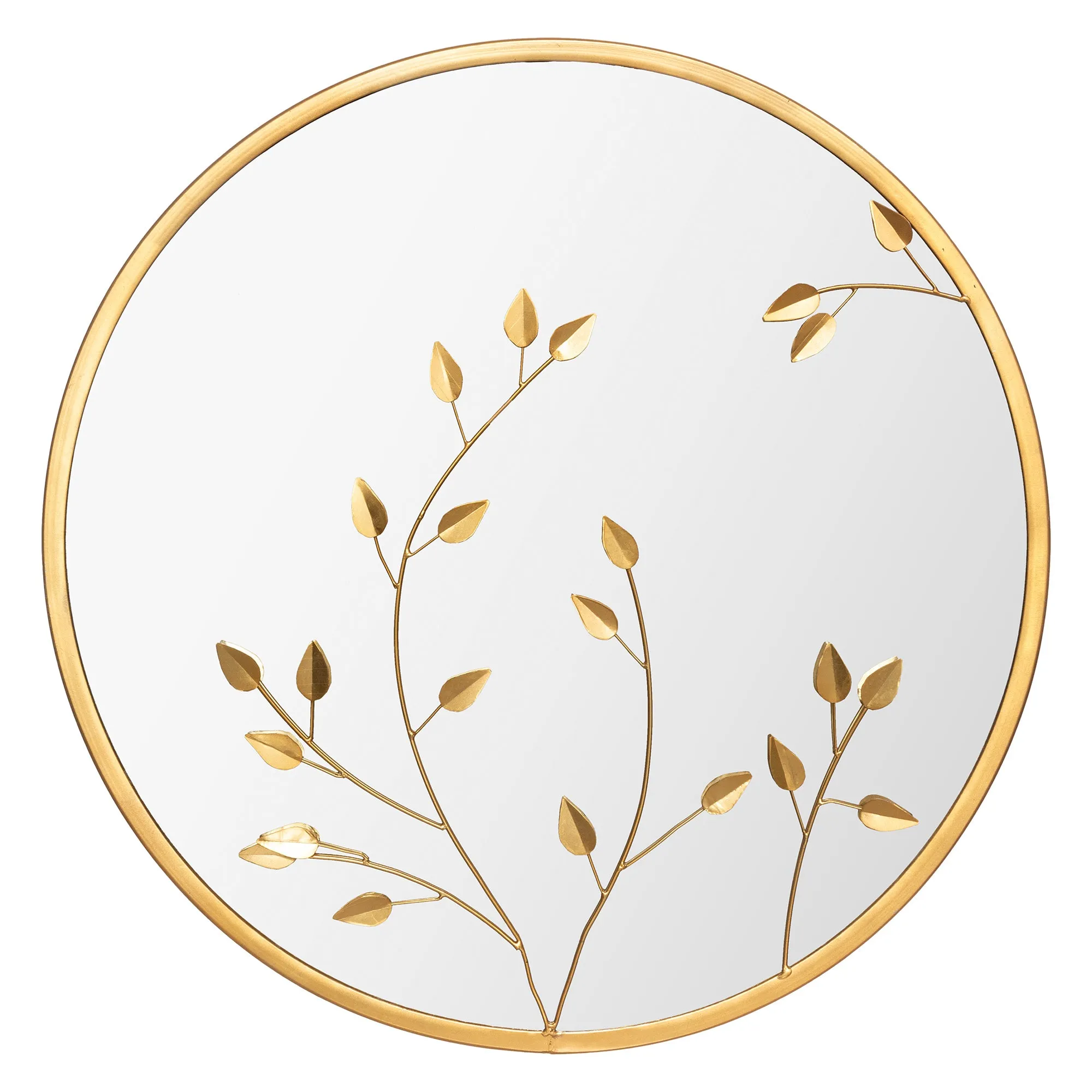 Atmosphera Leaf Mirror Gold