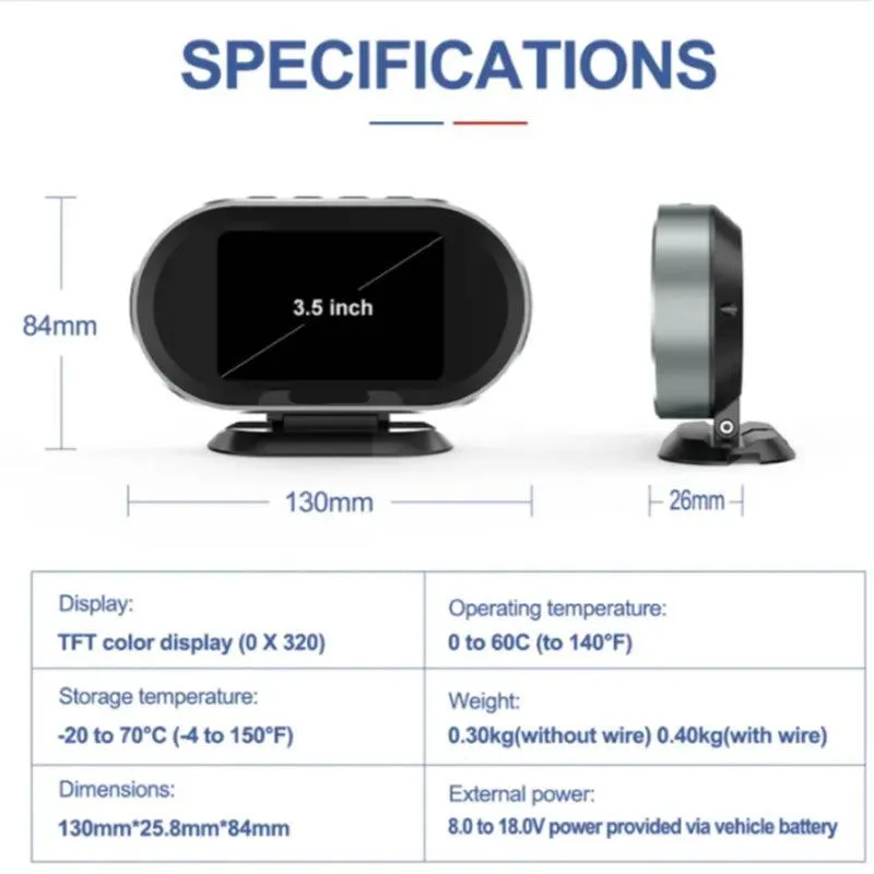 Auto On-board Computer Gauge And OBDII Engine Scanner AD-220