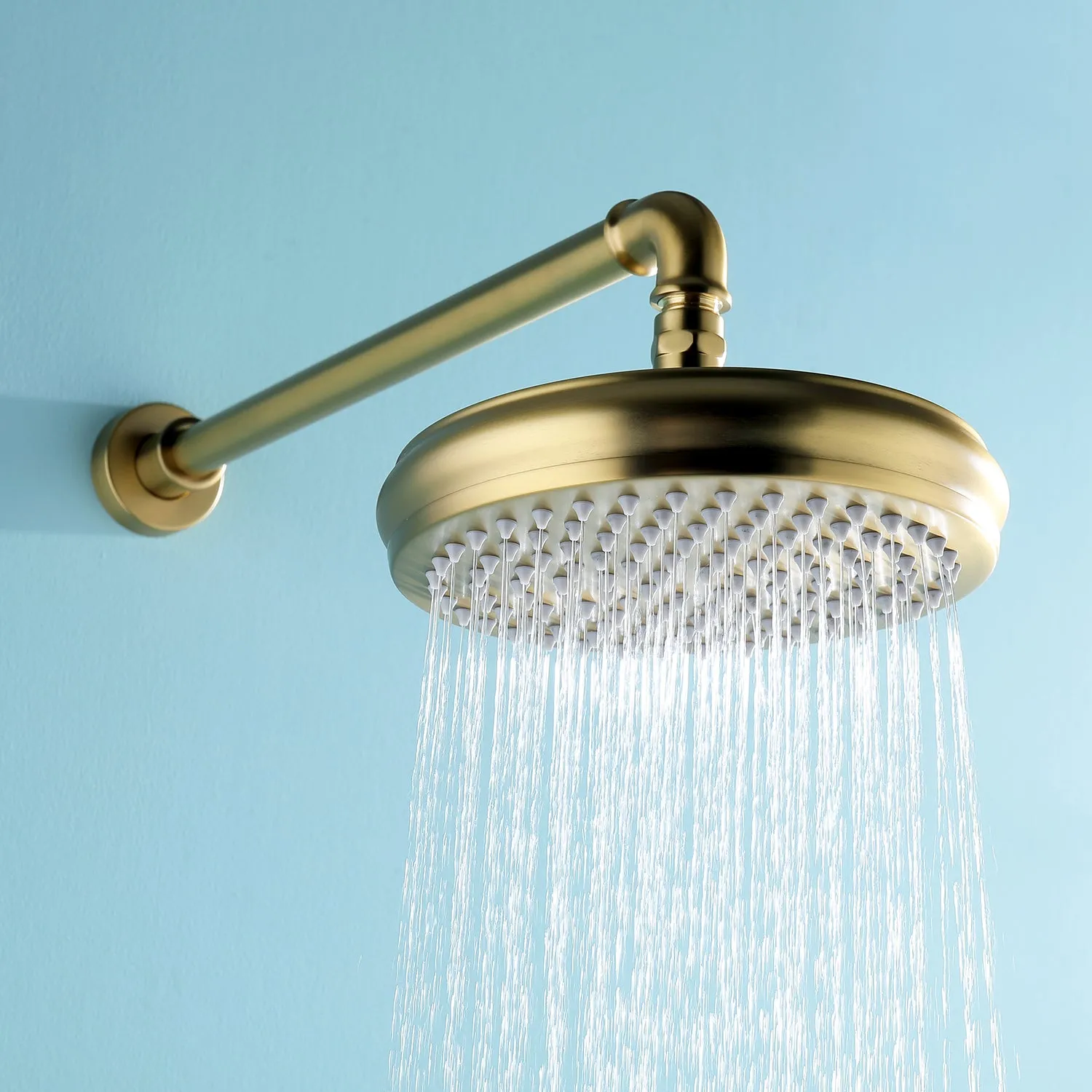 Bathroom Luxury Rain Mixer Combo Set Wall Mount Rainfall Shower System RB1152