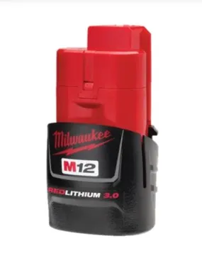 Battery Pack - Milwaukee M12™ REDLITHIUM™ 3.0 Compact Battery Pack, 48-11-2430