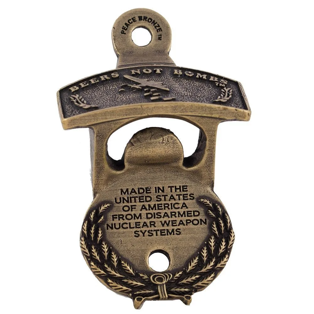 Beers Not Bombs "The Wall Mount" Bottle Opener (Wholesale)
