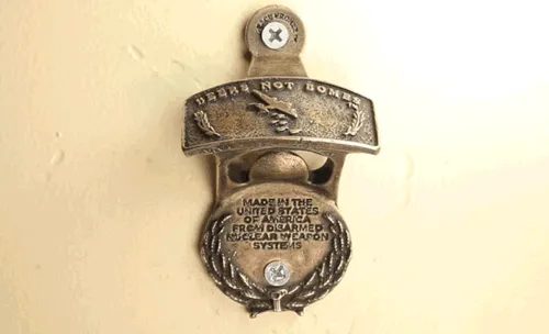 Beers Not Bombs "The Wall Mount" Bottle Opener
