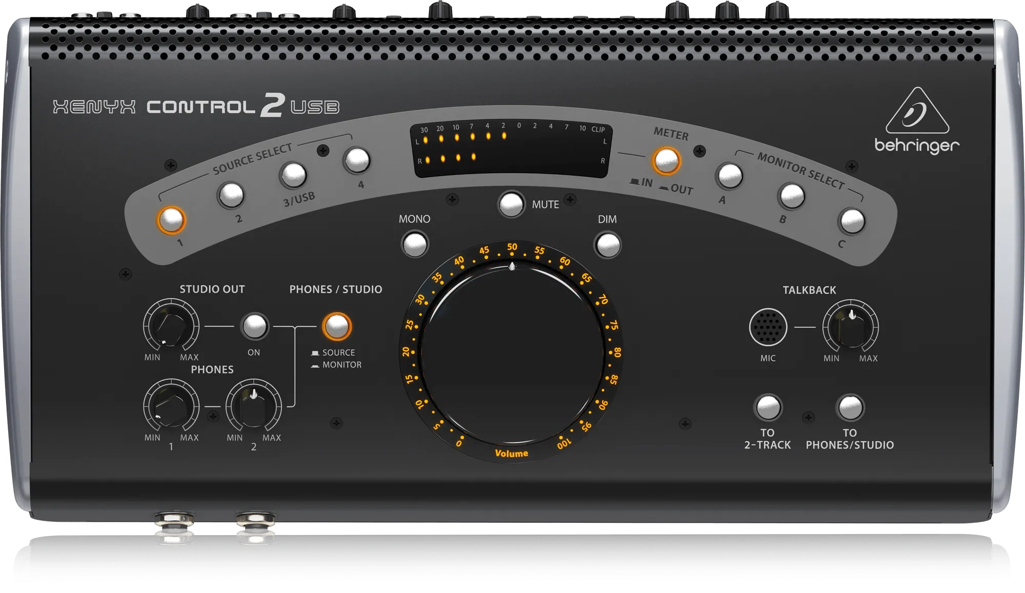 Behringer XENYX CONTROL2USB High-End Studio Control and Communication Center with VCA Control and USB Audio Interface - Each
