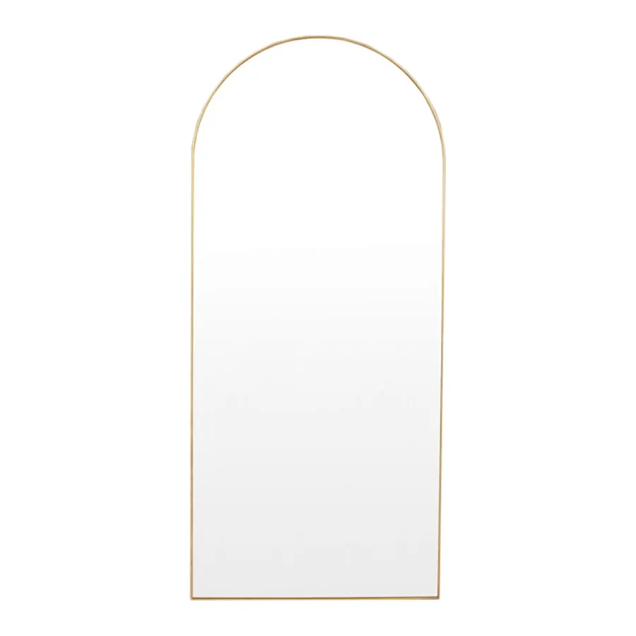 Bjorn Arch Floor Mirror (Brass)