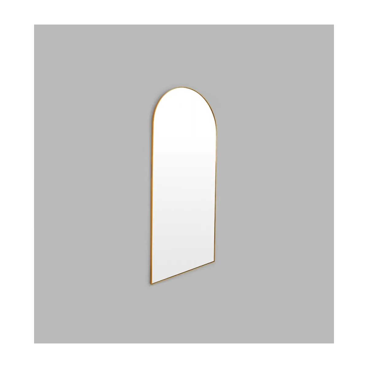 Bjorn Arch Floor Mirror (Brass)