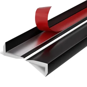 Black Peel and Stick Aluminum Tile Edge Trim