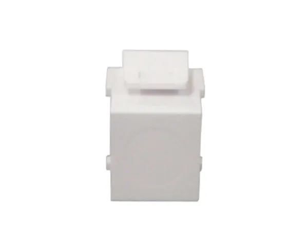 Blank HD-style Keystone Jacks, UL Listed, with Snap-in design.