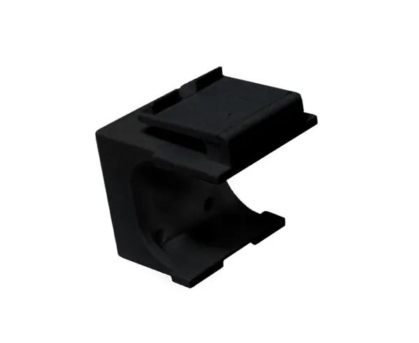 Blank HD-style Keystone Jacks, UL Listed, with Snap-in design.