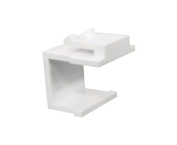 Blank HD-style Keystone Jacks, UL Listed, with Snap-in design.