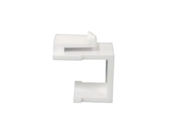 Blank HD-style Keystone Jacks, UL Listed, with Snap-in design.