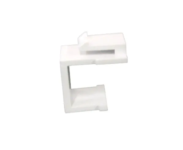 Blank HD-style Keystone Jacks, UL Listed, with Snap-in design.