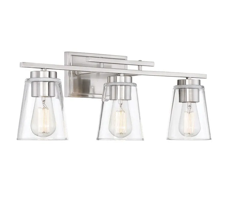 Calhoun Three-Light Bathroom Vanity Fixture