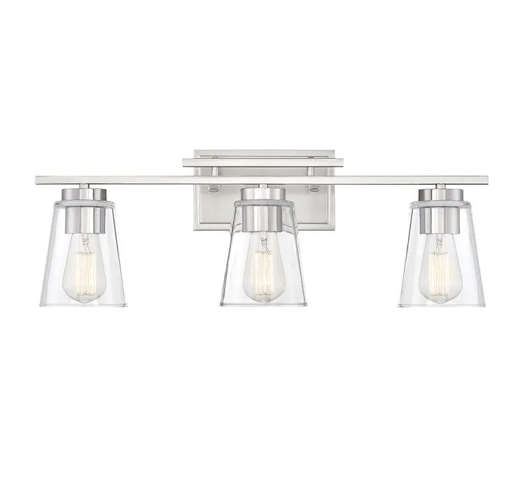 Calhoun Three-Light Bathroom Vanity Fixture