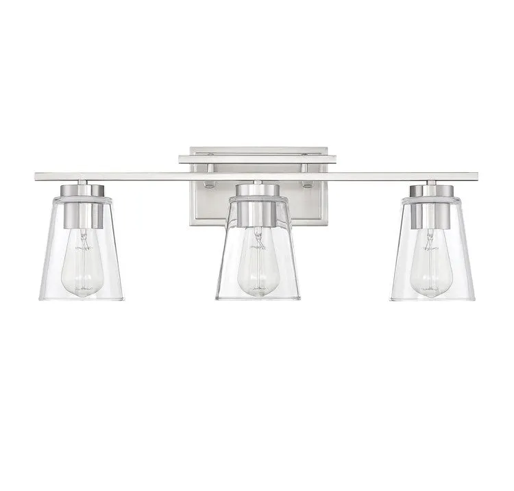 Calhoun Three-Light Bathroom Vanity Fixture