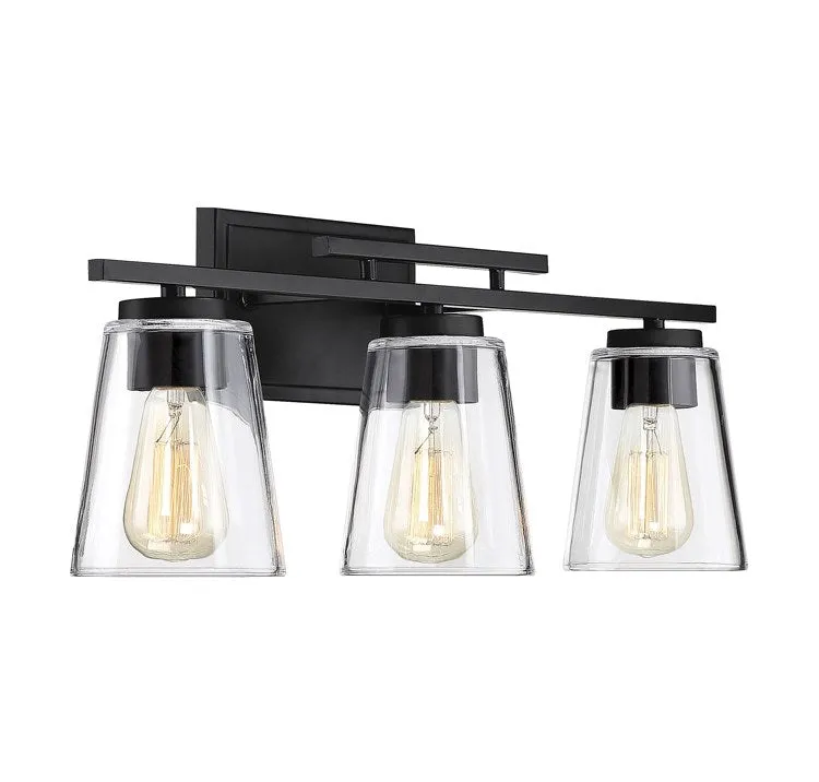 Calhoun Three-Light Bathroom Vanity Fixture