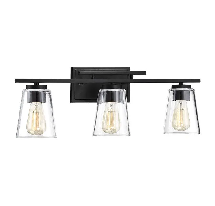 Calhoun Three-Light Bathroom Vanity Fixture
